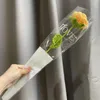Malha de tricô manual tulip tulip artificial flor buquê decoração de casamento de casamento falso