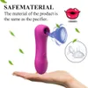 Sex Toy Vibrator Clitoris Vagina Stimulator Tongue vibrerande vibratorer Klitoris suger vibratorleksaker för kvinnor bröstvårta suger muntlig slickning