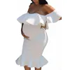 Sukienki macierzyńskie do sesującej suknia w ciąży w ciąży sukienka Praph Props spódnica 230107
