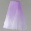 Stage Wear 2023 Light Blue Ballet Half Tutu For Girls Dance Skirt Women Professional Classical Tutus Dancewear Colorful