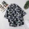 Men's Casual Shirts Fashion Men Short Sleeve Hawaiian Shirt Fast Drying Plus Size Asian M-3XL Summer Floral Beach For