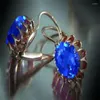 Boucles d'oreilles à dos pour femmes, bijoux élégants européens et américains incrustés de Zircon à huit griffes, boucle d'oreille, Clip d'oreille, bijoux de fête Sexy, 2023