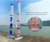 Accessoire de fumée Aurora LED Pipe à eau Kits de bang en verre Narguilés Sillicon Pipes à tabac 22 pouces de hauteur pour l'approvisionnement en fumée