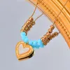 Link Bracelets SINLEERY 316L Stainless Steel Shell Heart Drop For Women Gold Color On Hand Fashion Jewelry Gifts SL535 SSB