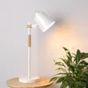 Lámparas de mesa LukLoy, lámpara de escritorio LED de dormitorio nórdico, estudio de moda, luz de ojo de madera creativa, iluminación de trabajo de oficina para dormitorio