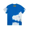 Camisetas para hombres Diseñador de lujo Camisetas para hombre Edición limitada Cielo azul Nube blanca Impreso Manga corta Moda Algodón Deportes Abeto Calle Hombres y mujeres 5596 022Z