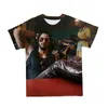 Męskie koszule T-Summer Product Product T-Shirt Gra Hip-Hop Street Style oddychający i szybko suszący O Neck 110-6xl