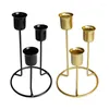 Portacandele Candelabro moderno Minimo Metallo Candelabro Candelabro Decorazione di nozze Candeliere Modalità tavolo Casa