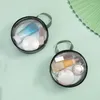 Cosmetische tassen Mini Round Bag Transparante PVC Portable Storage Small Key Coin Zipper Vrouwelijke make -up