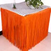 Table Skirt 275x75 Cm Glitter Party Decoration Foil Fringe Metallic Tinsel Wedding Birthday