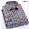 Camisas casuais masculinas Spring Autumn Flannel Men camisa xadrez de manga comprida Manga quente Mens de algodão slim Fit Check