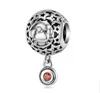 925 Sterling Silber Perlen DIY Charms Anhänger Zubehör Passend für Pandora Armbänder Halskette Neue 12 Konstellation Perle 1 teile/los