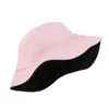 Breite Krempe Hüte Unisex Sonne Frauen Sommer Doppel Seite Eimer Hut Männer Reine Farbe Panama Fedoras Outdoor Fischer Visier Becken kappe