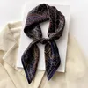 Scarves 2023 Scarf Women Spring Silk Wrap Shawl Square Bandana Lady Neck Hair Foulard Office Neckerchief Hijab Pashmina