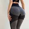 Pantalon actif mode sans couture tricoté hanche Yoga femmes Gym sport course évacuation de l'humidité Fitness Sexy fesses Leggings serrés