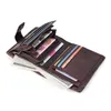 Wallets WESTCREEK Brand Vintage Genuine Leather Men Short Two Fold Soft Cow Minimalist Card Holder Purses