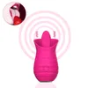 Sex Toy Vibrator 10 Speed ​​Tongue Licking Vibrator Vagina G Spot Clitoral Stimulator Clit Nipple vrouwelijke masturbator speelgoed voor vrouwelijke volwassenen 18