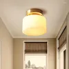 Tavan Işıkları Rustik Flush Mount Modern Kare Dikdörtgen Yat Başucu Alüminyum Koridor Lambası LED Işık Fanları