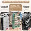 Hooks Space-saving Open Bookshelf Storage Book Sorting Rack Convenient Desk Children Home Organizing Shelves For Classroom