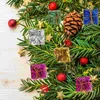 Decorazioni natalizie 72Pcs Albero di Natale Scatole regalo piccole Pendenti Mini regali avvolti Bomboniere