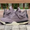 Authentic 4 A Ma Maniere Outdoor Shoes Men Women Violet Ore Medium Ash Black Muslin Burgundy Crush 4S Sports Sneakers With Box