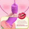 Vibratore giocattolo del sesso Vibratori Giocattoli per le donne Capezzolo Ventosa Tongue Vibratore Clitoride Stimolatore del seno Punto G Leccata orale Masturbatori femminili