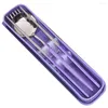 Dinnerware Sets 3Pcs/Set Spoon Anti-deform Rust-proof Stainless Steel Portable Flatware Set For Home Tableware