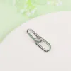 925 Sterling Silver Me Styling Green Pave Double Link Charm Bead Passar European Pandora Me Type Jewelry Armband Halsband