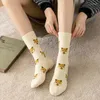 Women Socks COSPLACOOL Cute Teddy Funny Harajuku Cotton Jacquard Dog Animal Kawaii Sokken Skarpetki Female Calcetines Divertidos