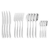 Conjuntos de utensílios de jantar 16pcs talheres portáteis Conjunto