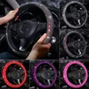Steering Wheel Covers Universal Diamond Car Cover Rhinestone Auto Non-Slip Protective Decoration Accessories For Woman Girls