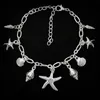 Anklets 2023 for Women Starfish Shell Pendant Anklet Summer Beach Foot Cankle Behemian on Leg Jewelry