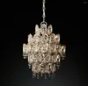 Pendant Lamps Simple Copper Crystal Chandelier Personality Designer Sales Department Villa Lobby Lamp Solid Anti-corrosion Living Room Light