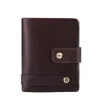 Wallets WESTCREEK Brand Vintage Genuine Leather Men Short Two Fold Soft Cow Minimalist Card Holder Purses