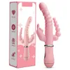 Sex Toy Vibrator 3 in 1 vibrators voor vrouwen 12 Modus Vibrerend anale tong likken clitoris stimulator g spot massager erotisch speelgoed