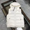 Hot Designer heren down vest dames stand-up kraag naar beneden winter jas geborduurd badge warm bovenkleding jasje