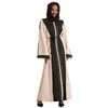 Ethnische Kleidung Ramadan Mode Muslimische Kleider Für Frauen Dubai Abaya Weibliche Vintage Islam Lose Elegante Türkische Langarm Party Kleid