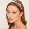 Headpieces Elegante volle parel haarband schattige hoofdband haarhoepjes houder ornament hoofdband vrouwelijke mode bruiloft accessoires