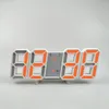 3D LED Display Wall Clock Digital Alarm Clocks Home Living Room Office Table Desk Night