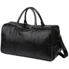 Handbag Wholesale and Retail Online Men's Leather Travel Bag Large Capacity One Shoulder Msenger Belt Shoe Position Fitns Luggage