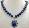 Collier Pendendif en lapis lazuli egiptien naturel 10 mm 180390398148276