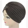 Scarves Bohemian Women Turban Hat Stretchy Hijab Cotton Cross Muslim Caps Headscarf Knot Twist India Lady Chemo Cap Head Wrap