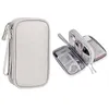 Sacos de armazenamento Bolsa portátil para Power Bank Caixa de cabo digital Caixa de ouvido Poliester Ploth Phone Teller