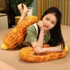 Kudde söta majs kast kuddar simulering grönsak strip doll flickor tupplur fylld födelsedagspresent soffa