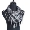 Halsdukar shujin unisex lätt plåt toassel arab öken shemagh keffiyeh scarf wrap pashmina mode vinter kvinnor män varm