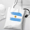 Bolsas de compras Argentina Bandina Bolsa Tote Comprador de Mercearia Bolsa Canvas Reciclaje Jute Sac Tissu