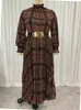 Платья плюс размеры Толин Женщины Большое Макси платье 2023 Весеннее шикарное элегантное длинное рукав Мусульманский турецкий вечерний фестиваль одежда