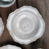 Teller französischer Barock Keramikplatte Retro Esszimmer Desktop -Gerichte und setzt Court Relief Decorative Home Kitchen Geschirr