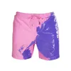 Men's Shorts Comfortable Summer Child Beach Leisure Fashion Chic Casual Drawstring Color-Changing Swim Trunks