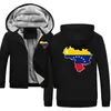 Herrtröjor venezuela karta märke män hoodie 2023 höst hip hop streetwear pullover tröjor mens mens solid färg hane